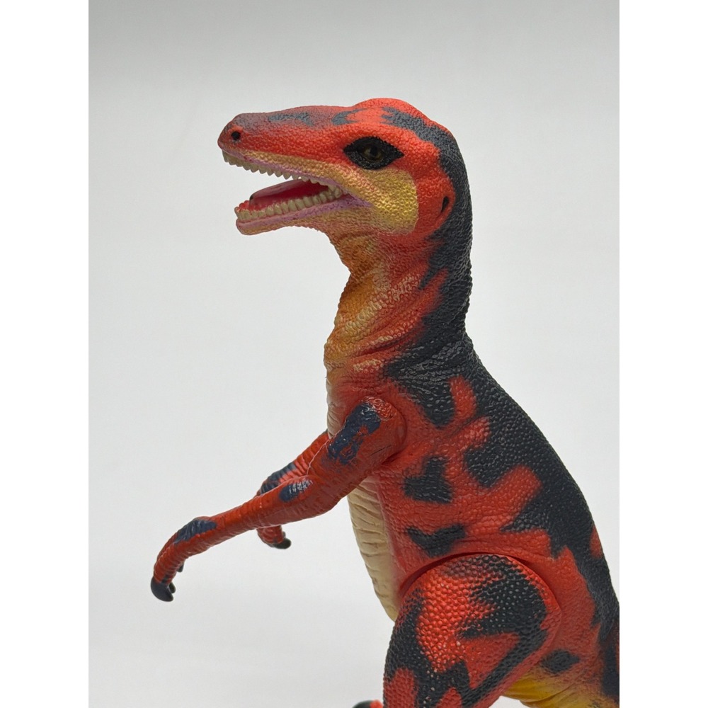 Vintage‎ 1992 MT China Velociraptor Dinosaur Action Figure Red Black 12 Inch - Picture 5 of 8